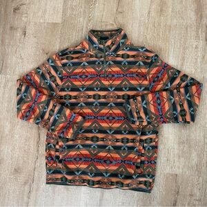 Western Cowboy gorpcore MBX 1/4 zip fleece Pullover with pockets size large